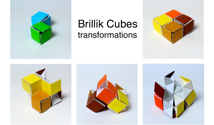 Triangle flexicube and Brillik&nbsp;Cubes